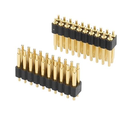 2.0mm اتومبیل 1.5mm DIA1.5 L18.0mm Pogo Pin Gold Plated Brass Connector