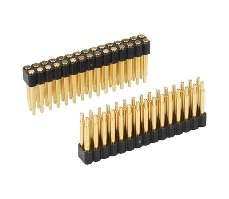 2.0mm اتومبیل 1.5mm DIA1.5 L18.0mm Pogo Pin Gold Plated Brass Connector