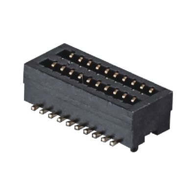 0.8mm Pitch BTB Connector 10 - 100 Pin High Speed Male Connector فوسفور برنز