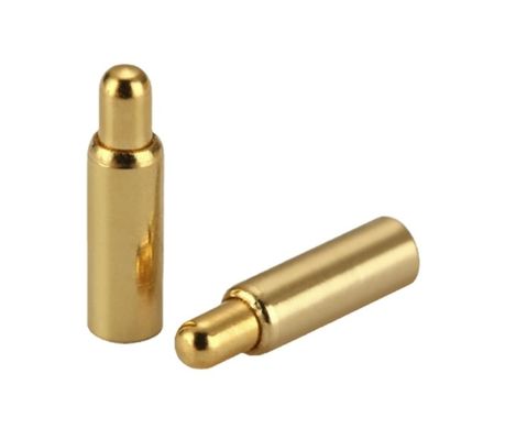برنج طلا پوشاندن Pogo پین کانکتور بهار نیروی دو سر H6.0mm Smd نوع