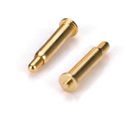 برنج طلا پوشاندن Pogo پین کانکتور بهار نیروی دو سر H6.0mm Smd نوع