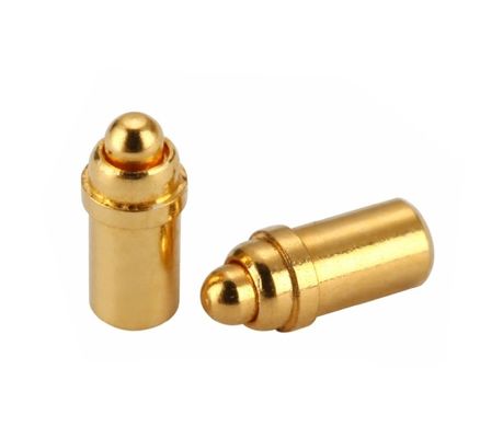 برنج طلا پوشاندن Pogo پین کانکتور بهار نیروی دو سر H6.0mm Smd نوع