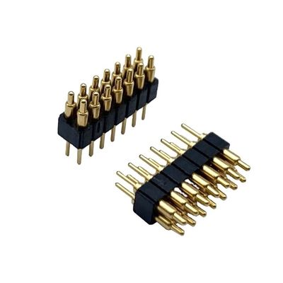 2.54mm H2.5 2x7Pin Pogo Pin Connector پیتز بهار بار برقی مستقیم دیپ PCB