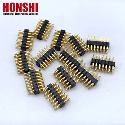 2.54mm H2.5 2x7Pin Pogo Pin Connector پیتز بهار بار برقی مستقیم دیپ PCB