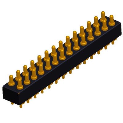 2.54mm H2.5 2x7Pin Pogo Pin Connector پیتز بهار بار برقی مستقیم دیپ PCB