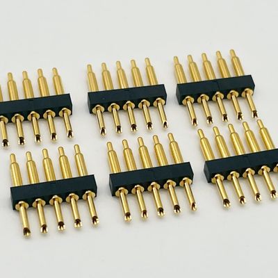 نوع پودر رابط پین پگو 2.54mm Pitch 1x5P مرد پنگ پگو بارگذاری بهار