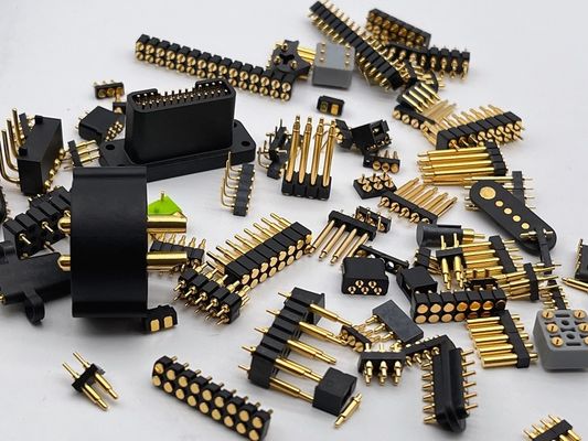 1.27mm 3pin Right Angle Dip Type Brass Spring Loaded Magnetic Pogo Pin Connector.........