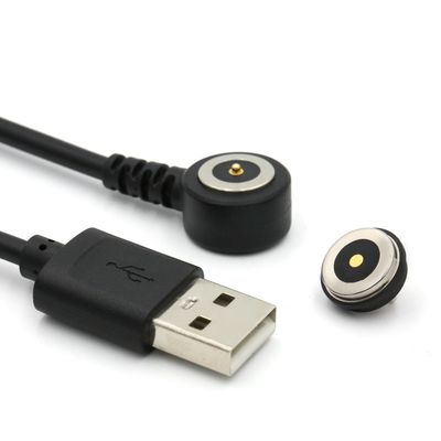 IP67 ضد آب PCB زنانه Pogo Pin Connector کابل مغناطیسی با فلش طلایی و مقاومت 50mohm Max تماس