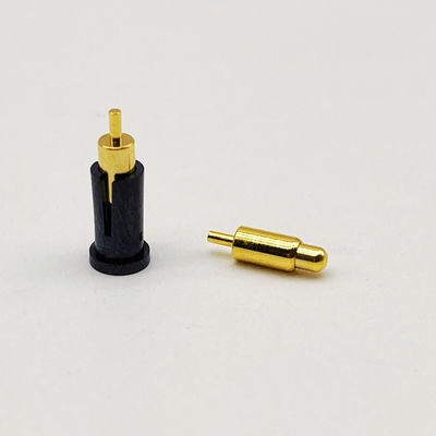 برقی با دقت بالا C6801 Pogo Pin Connector Spring Loaded Dip Type Gold Plated