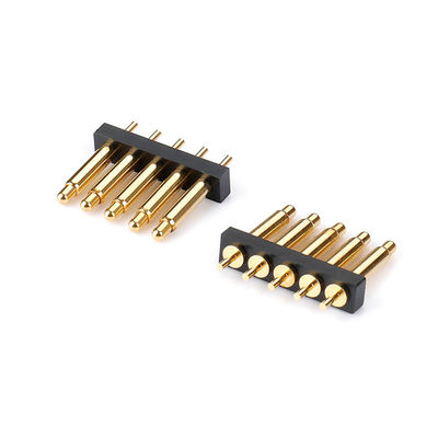 برقی با دقت بالا C6801 Pogo Pin Connector Spring Loaded Dip Type Gold Plated