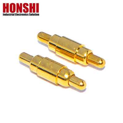 دو سر برنج پگو پین طول 6.5mm دو سر بهار بارگیری پگو پین