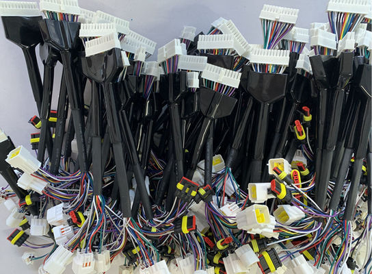 سیم کشی اتومبیل سفارشی 24 پین برای اتصال سیم 24 - 32AWG