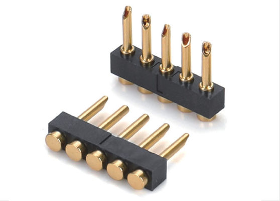 2.54mm Pitch Pogo Pin Connector Solder Type Pogo Pin 1x05P زنانه