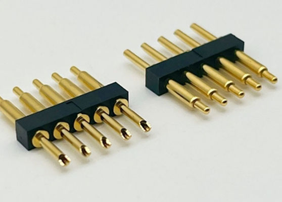نوع پودر رابط پین پگو 2.54mm Pitch 1x5P مرد پنگ پگو بارگذاری بهار