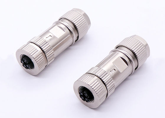 اتصال دایره ای M12 X Code Connector Ethernet 8 Pin Male Female Plug Connector اسمبلی پیچ