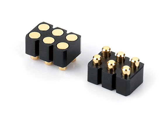 6 Pin Pogo Pin Connector با رابط بهار آسان نگهداری و تعویض