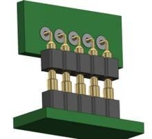 6 Pin Pogo Pin Connector با رابط بهار آسان نگهداری و تعویض
