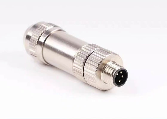 M8 IP67 کانکتور دایره ای فلک محافظ مرد 3 4 5 6 8 کانکتور نوع مونتاژ پین