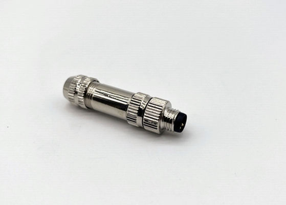 M8 IP67 کانکتور دایره ای فلک محافظ مرد 3 4 5 6 8 کانکتور نوع مونتاژ پین