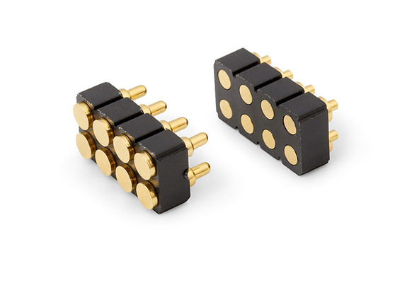 6پین زنانه Pogo Pin Connector و رابط تماس بهار برای SMD PCB سفارشی