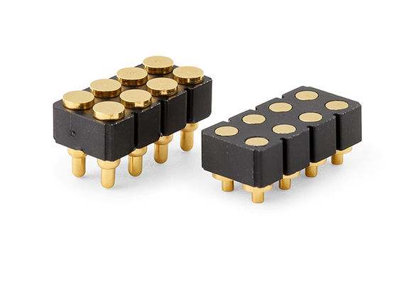 6پین زنانه Pogo Pin Connector و رابط تماس بهار برای SMD PCB سفارشی