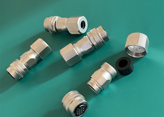 2 پین 10 پین اتصال سیم دایره ای Servo Encoder مرد پایان دادن به جوش