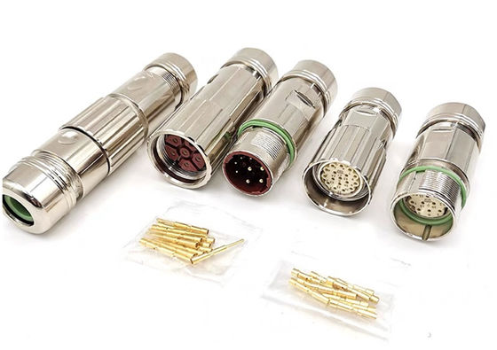 M23 Power Circular Wire Connector 6 Pin Servo Encoder زنانه مردانه پلاگین سیم پیچ