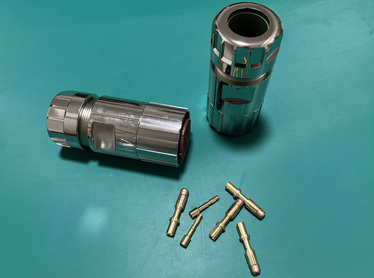 اتصال دهنده قدرت دایره ای M40 6 پین Servo Encoder زنانه Crimp Wire Plug