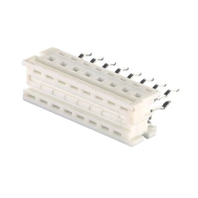 1.27mm Pitch White IDC Connector 4 6 8 10 20 24 پین کابل صاف