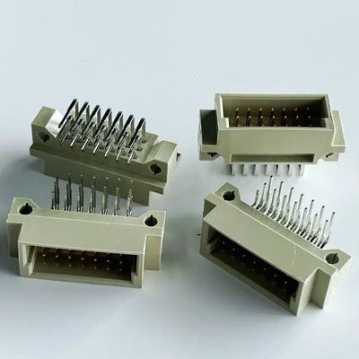 2.54mm Din 41612 کانکتور 21 موقعیت زاویه راست مرد 3x7Pin کانکتور یوروکارد