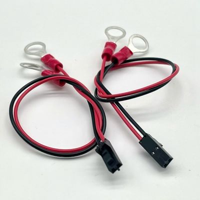 Molex 2.54mm 2P اتصال زنانه به M4 دور ترمینال با کابل سیم UL1007 22AWG کابل
