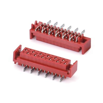 1.27mm Red IDC Socket Micro Match IDC 4/6/8/10/12/16/20/24 پین SMT کانکتور زنانه