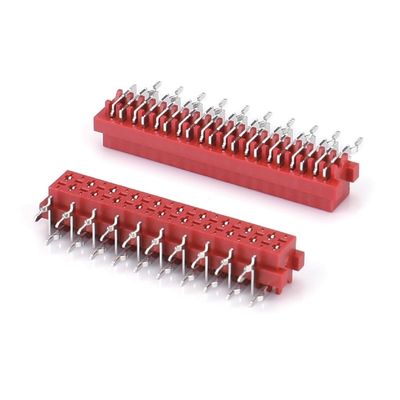 1.27mm Red IDC Socket Micro Match IDC 4/6/8/10/12/16/20/24 پین SMT کانکتور زنانه