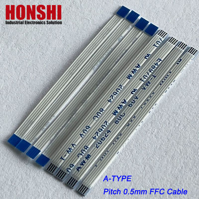 سیم کشی کابل انعطاف پذیر مسطح 0.5mm Pitch 4P-68P Reverse 60/100/150/200MM FFC Cable