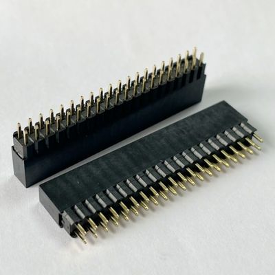 2.54mm Pitch Dual Row H8.5mm Board To Board Connector اتصال زنانه سر قلم
