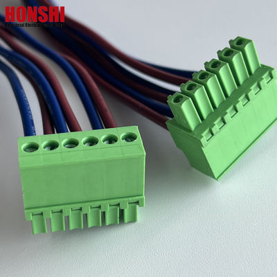 3.5mm زن پلاگین قابل اتصال ترمینال بلوک سیم و کابل های مونتاژ سازنده سیم کشی