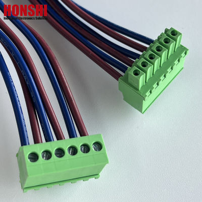 3.5mm زن پلاگین قابل اتصال ترمینال بلوک سیم و کابل های مونتاژ سازنده سیم کشی