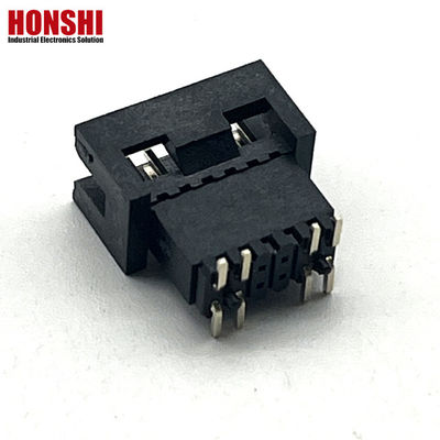 1.27mm Pitch H5.7mm SMT مس نقره ای طلا پوشانده مرد جعبه سر صفحه PCB