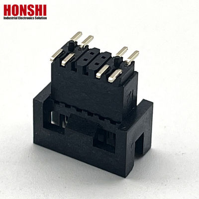 1.27mm Pitch H5.7mm SMT مس نقره ای طلا پوشانده مرد جعبه سر صفحه PCB