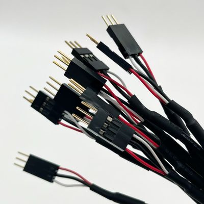 سفارشی 2.54mm Dupont Line مرد زن جمپر سیم هارمنس کابل دوپنت 15 سانتی متر سیاه