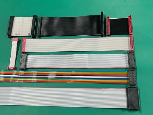 Ul 2561 28 Gauge 2.54 Pitch Dip کابل مونتاژ Idc 20 پین تخت نوار کابل سیم سیم