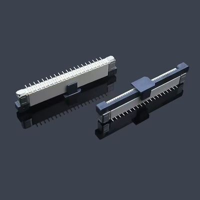 مس / فسفر برنز تماس عقب Flip جلو SMT ZIF Flip FPC کانکتور 4-60 پین FPC / FFC 0.3/0.5/1.0 میلی متر Pitch