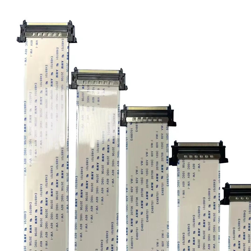 کوله هواپیمایی فلکس فلکس Lvds کابل Vw 41pin سفارشی 20cm FFC کابل