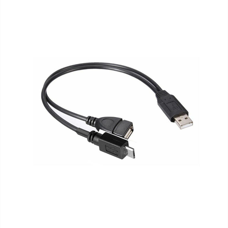 USB 2.0 Splitter A مرد به زن Micro B USB C کابل طلا شده برای تلفن های همراه