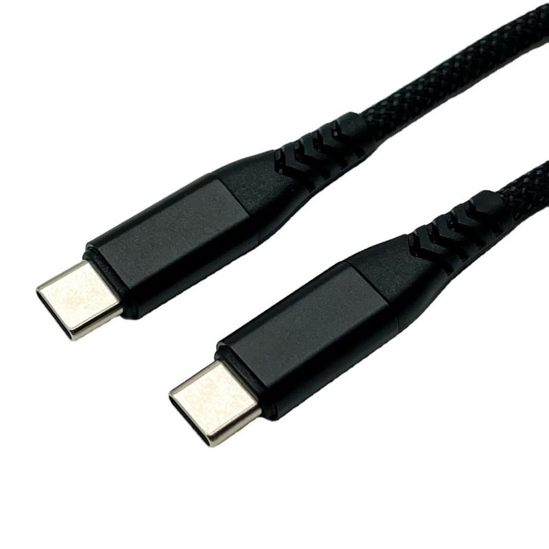 کابل USB UL2725 سیاه نوع C USB 2.0 یک کانکتور مرد با پوشش طلا