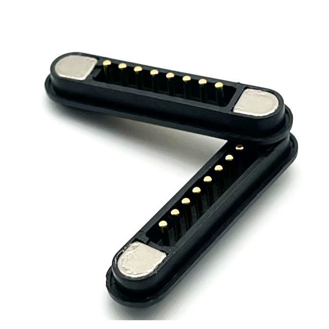8pin رابط مغناطیسی مرد زن Pogo Pin Connector برای PCB Board