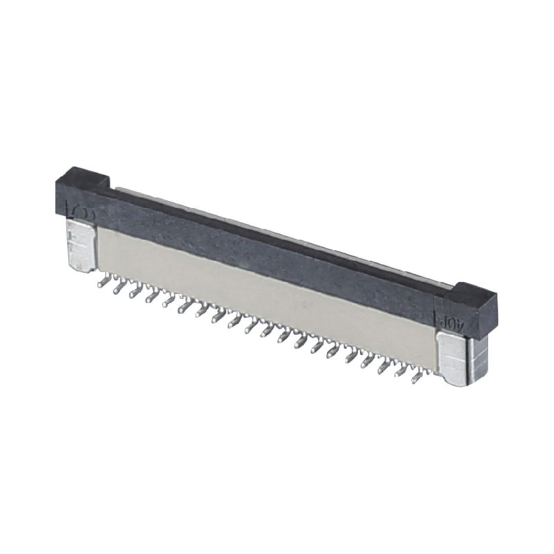 4 - 60 پین FPC کابل کانکتور 0.5 / 1.0mm Pitch SMT ZIF DIP نوع بالا پایین PA9T پلاستیکی