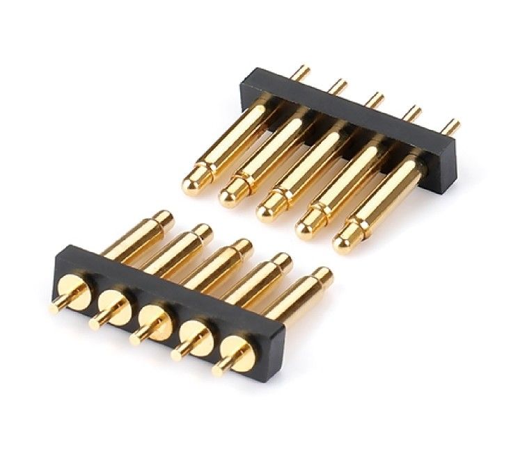 2.54mm Pitch Male 5 Pin PCB Connector Spring Loaded Pogo Pin Connector Type Dip.54mm Pitch Male 5 Pin PCB Connector Spring Loaded Pogo Pin Connector Type Dip