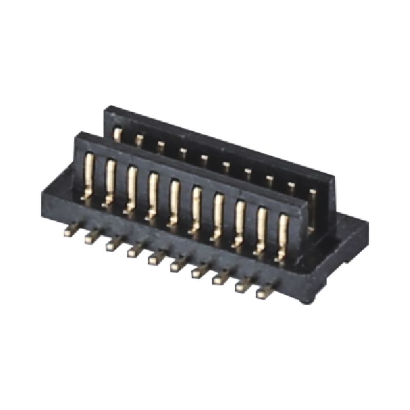 0.8mm Pitch BTB Connector 10 - 100 Pin High Speed Male Connector فوسفور برنز