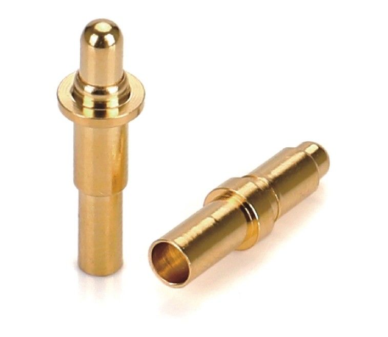 مرد پلوپز 9.5mm Pogo Pin Connector مس 3.2mm ارتفاع بهار بارگذاری شده طلا
